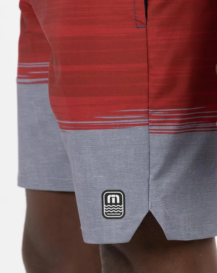 Men STARBOARD SHORES BOARDSHORT Heather Blue Nights TravisMathew Boardshorts
