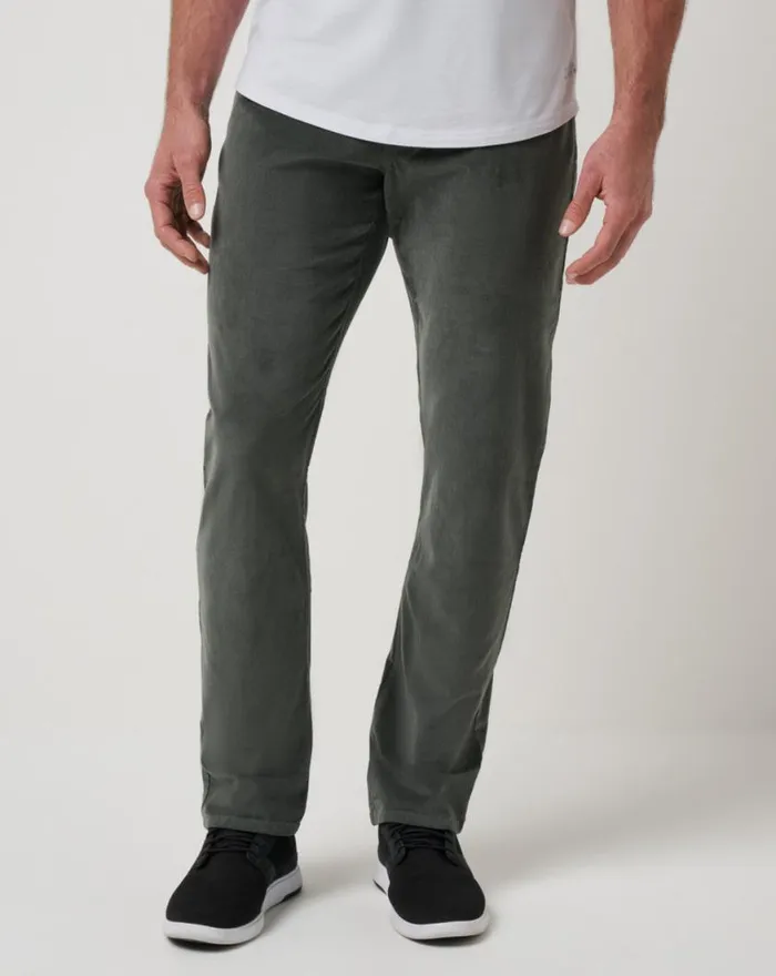 Men START THE JOURNEY CORDUROY PANT Dark Olive TravisMathew Pants