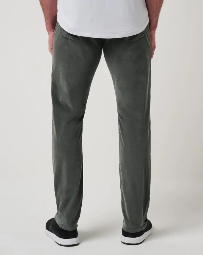 Men START THE JOURNEY CORDUROY PANT Dark Olive TravisMathew Pants