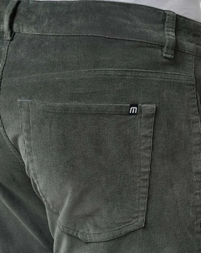 Men START THE JOURNEY CORDUROY PANT Dark Olive TravisMathew Pants