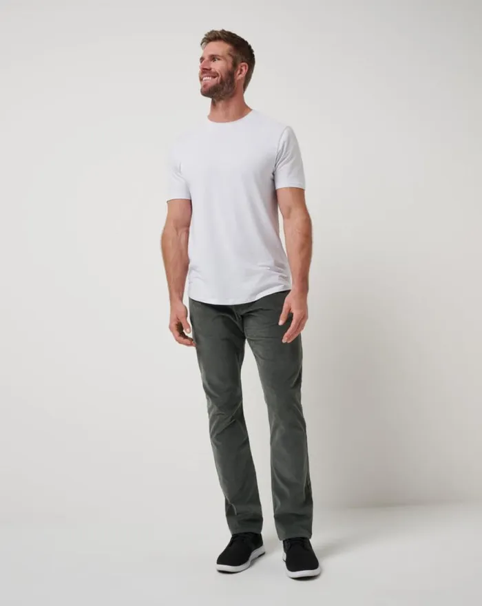 Men START THE JOURNEY CORDUROY PANT Dark Olive TravisMathew Pants