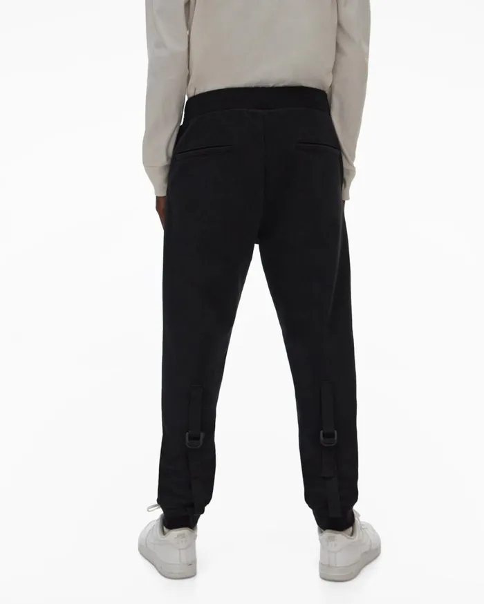 Men Strap Sweatpant Basalt Black Helmut Lang Pants