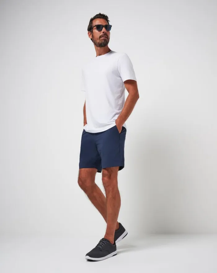 Men STRETCHKNIT SHORT 8IN Total Eclipse TravisMathew Shorts
