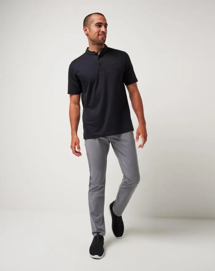 Men SUNNY DAYS AHEAD POLO Black TravisMathew Polos