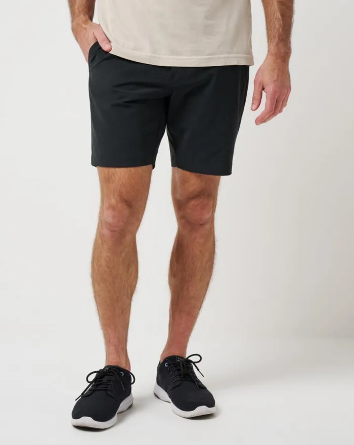 Men TECH CHINO SHORT 8IN Black TravisMathew Shorts