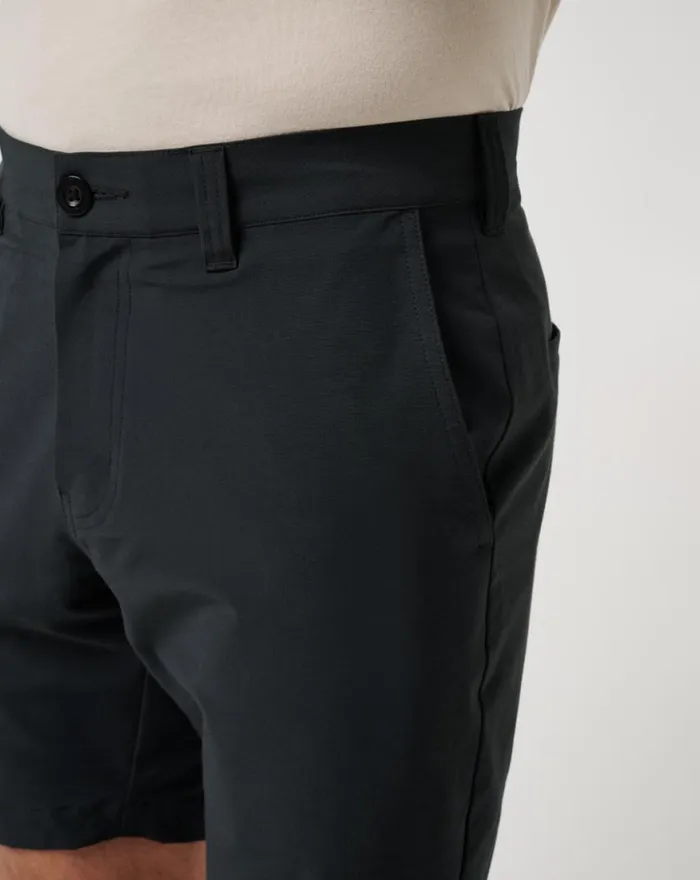 Men TECH CHINO SHORT 8IN Black TravisMathew Shorts