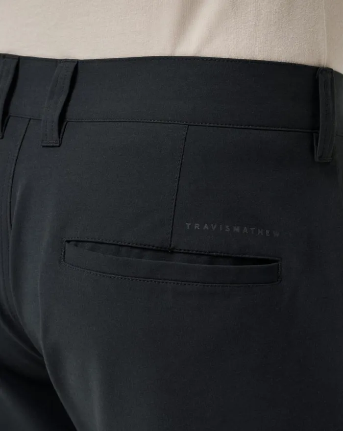 Men TECH CHINO SHORT 8IN Black TravisMathew Shorts