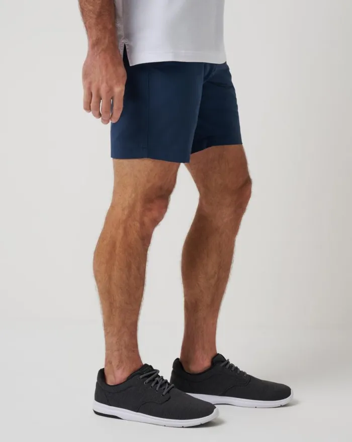 Men TECH CHINO SHORT 8IN Dress Blues TravisMathew Shorts