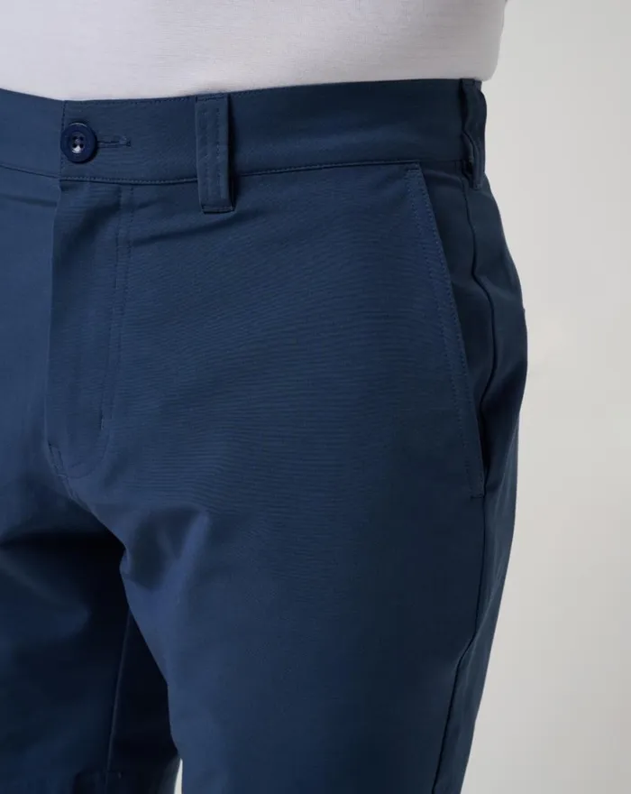 Men TECH CHINO SHORT 8IN Dress Blues TravisMathew Shorts