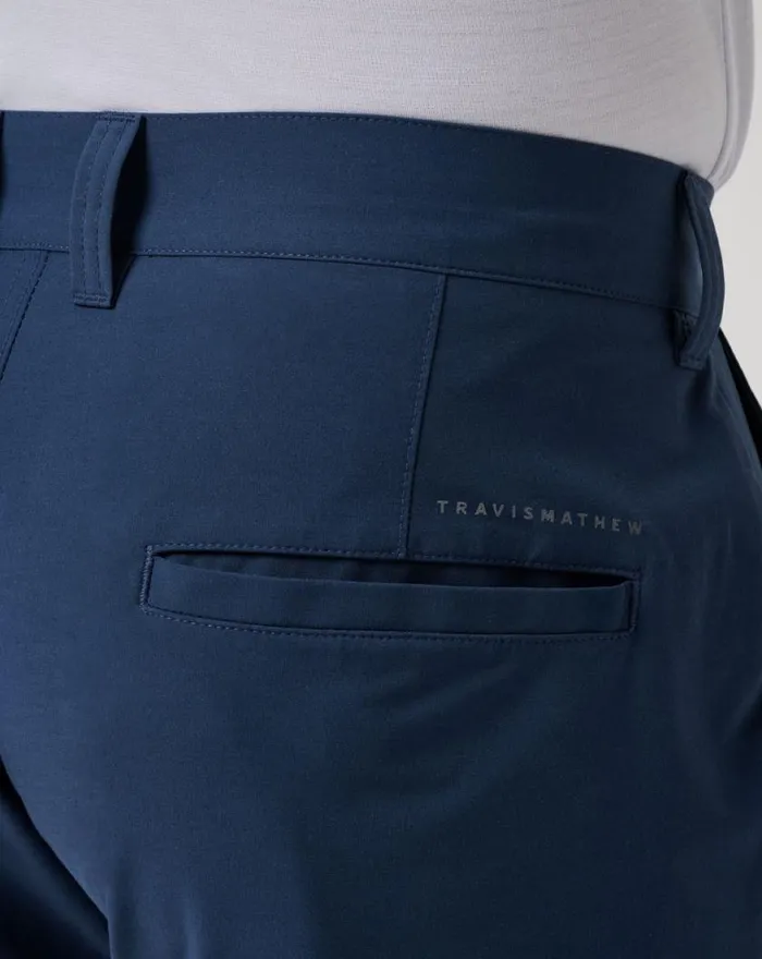 Men TECH CHINO SHORT 8IN Dress Blues TravisMathew Shorts