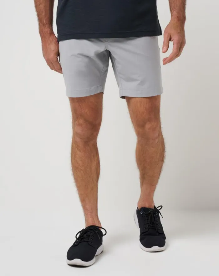Men TECH CHINO SHORT 8IN Heather Sleet TravisMathew Shorts