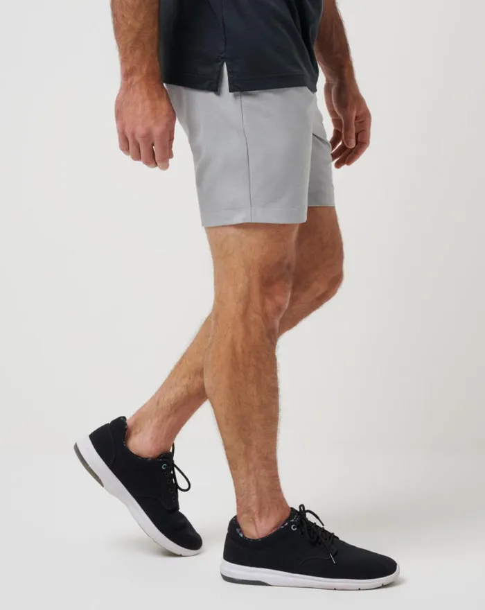 Men TECH CHINO SHORT 8IN Heather Sleet TravisMathew Shorts