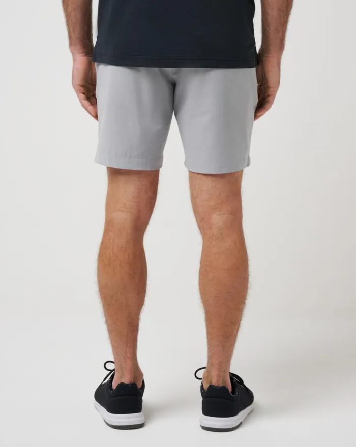 Men TECH CHINO SHORT 8IN Heather Sleet TravisMathew Shorts