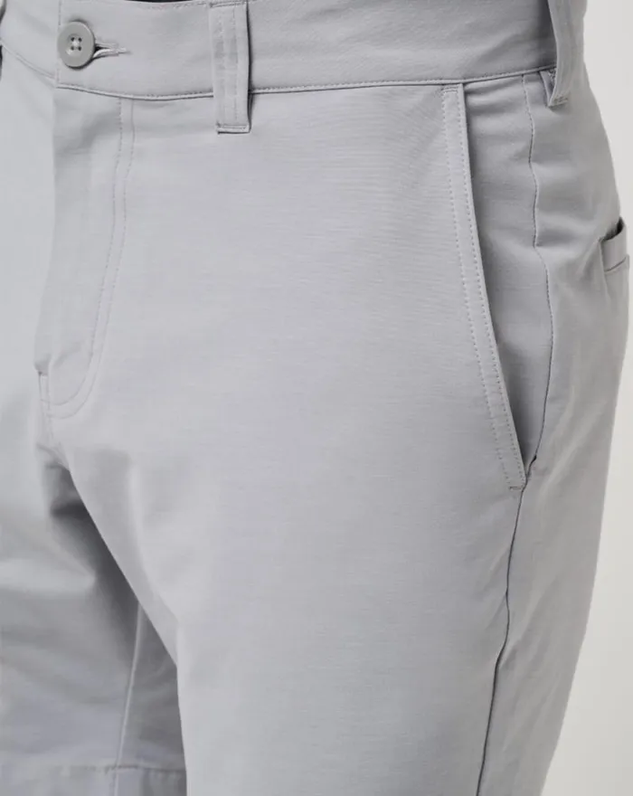 Men TECH CHINO SHORT 8IN Heather Sleet TravisMathew Shorts