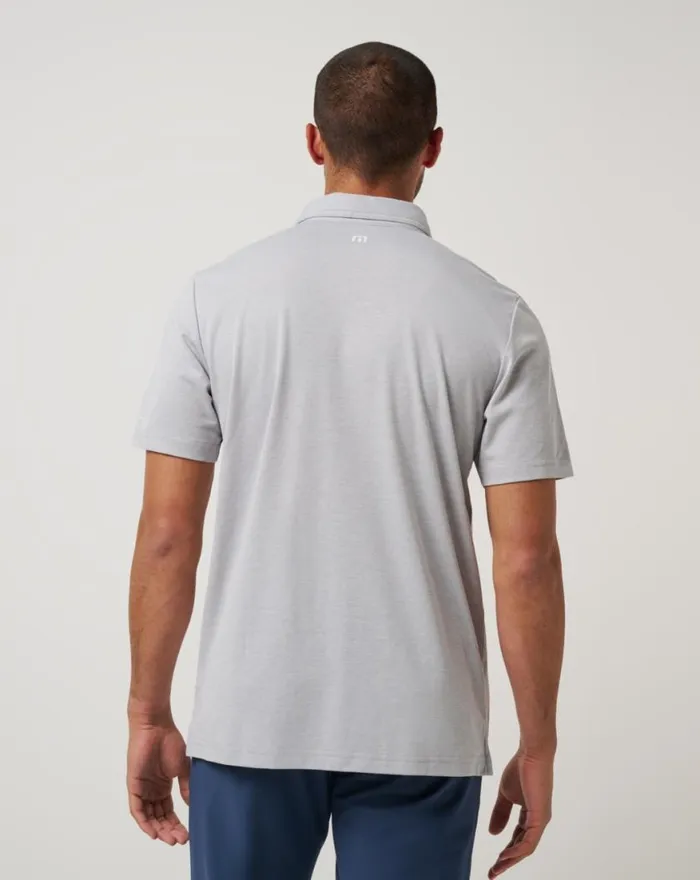Men TEXAS RANGERS PLAYOFF PITCH POLO Heather Grey TravisMathew Polos