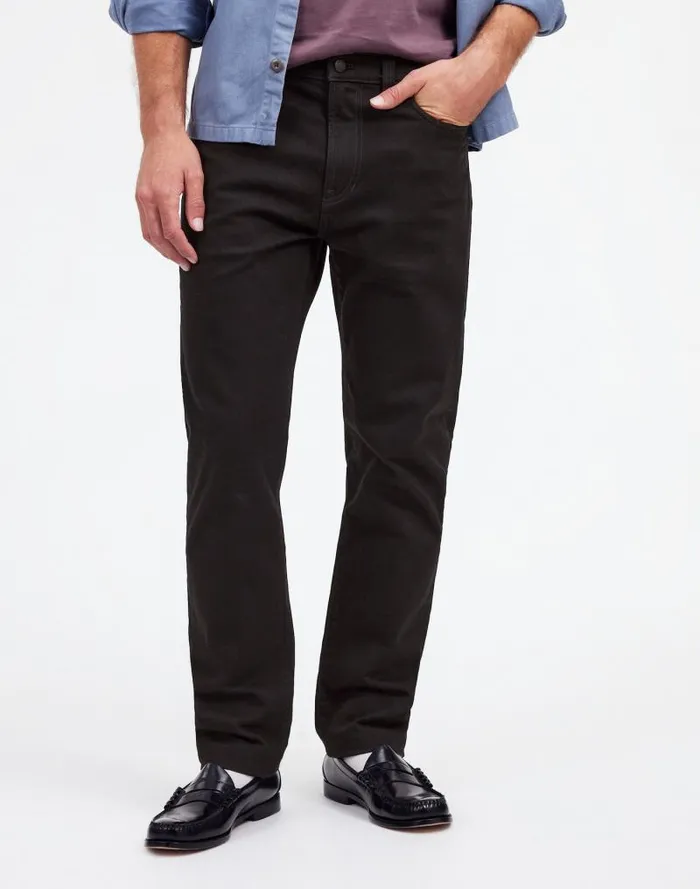 Men The 1991 StraightLeg Jean Black Madewell Jeans