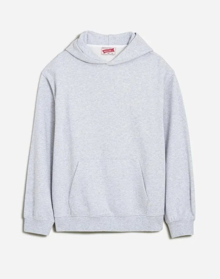Men The McCarren Midweight Hoodie Sweatshirt Light Heather Grey Madewell Hoodies and Sweatshirts