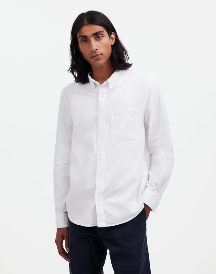 Men The VintageWorn Oxford Shirt Lighthouse Madewell Shirts