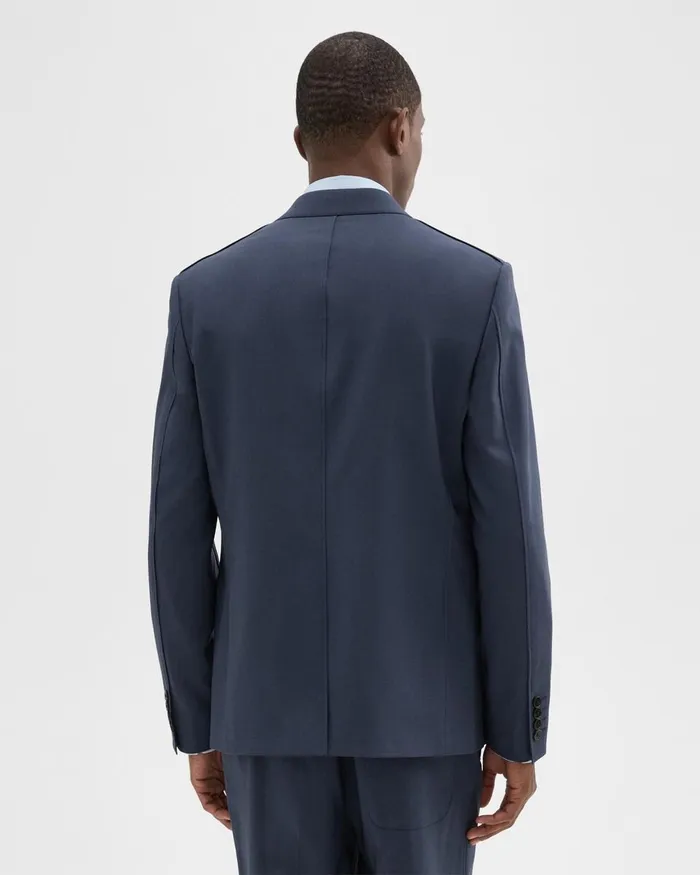 Men Theory Blazers Jackets Virgin Wool TwoButton Blazer Inkwell