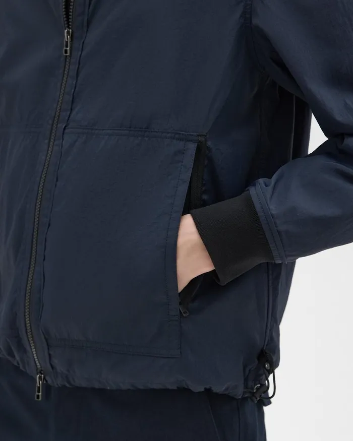 Men Theory Outerwear Blouson ZipUp Jacket Navy