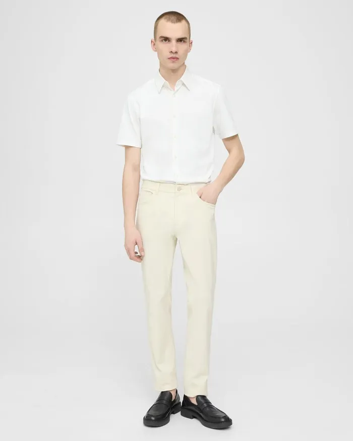 Men Theory Pants SlimFit 5Pocket Pant In Neoteric Twill Warm Ivory