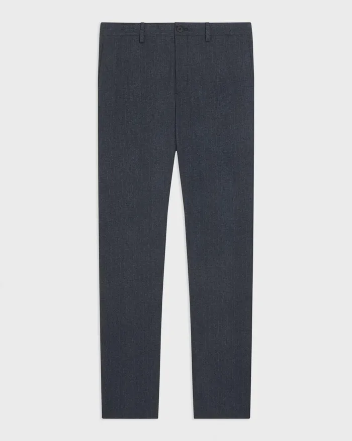 Men Theory Pants Zaine Pant In Herringbone Precision Ponte Baltic Melange