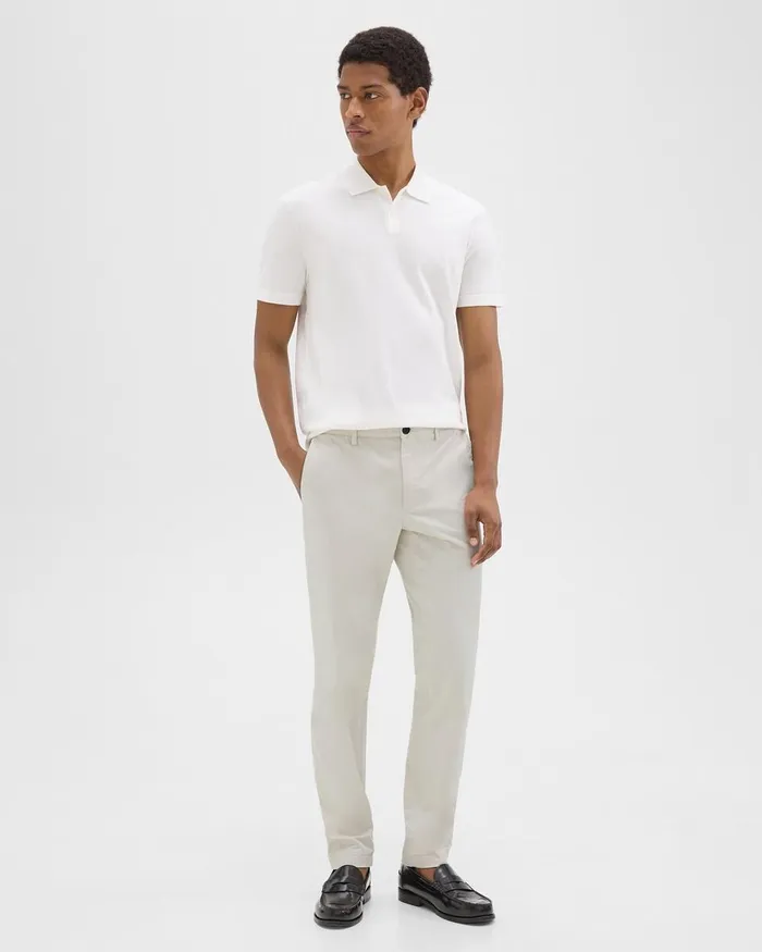 Men Theory Pants Zaine Pant In Organic Cotton Limestone