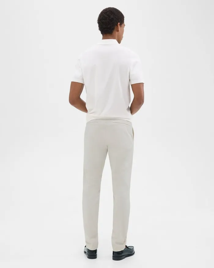 Men Theory Pants Zaine Pant In Organic Cotton Limestone