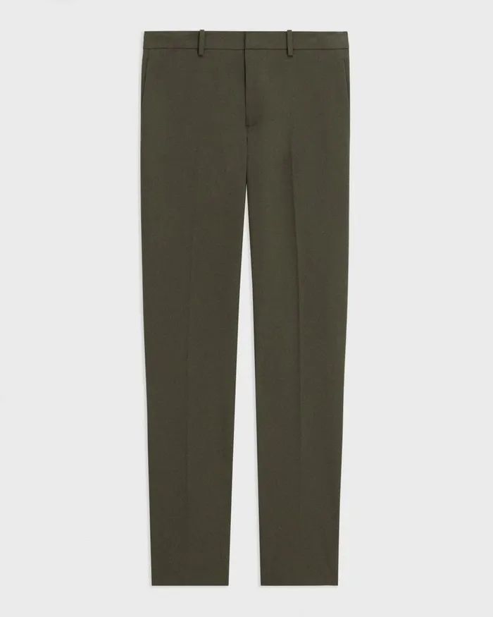 Men Theory Pants Zaine Pant In Stretch Cotton Dark Olive