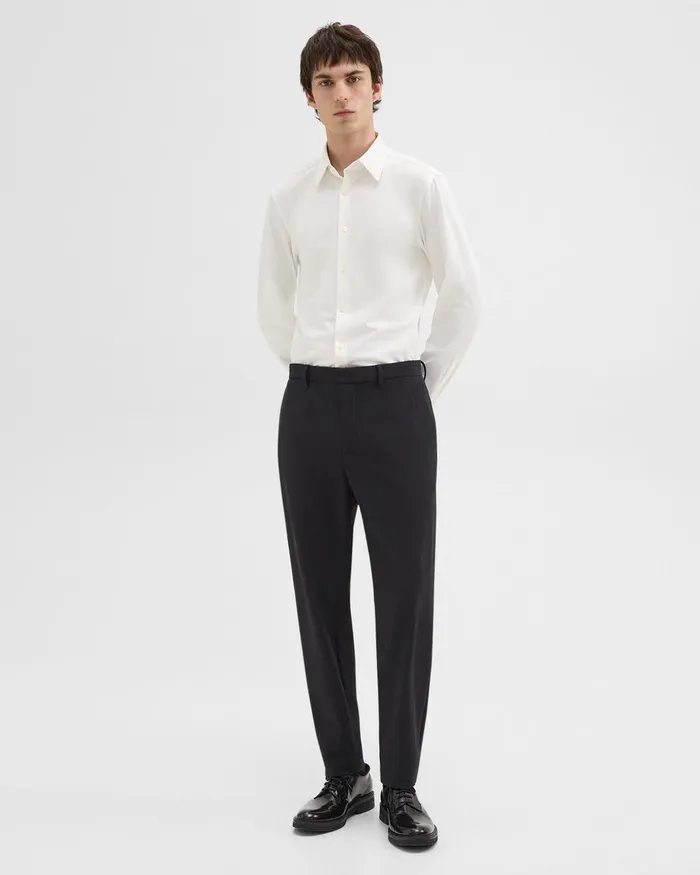Men Theory Shirts Sylvain Shirt In Structure Knit White