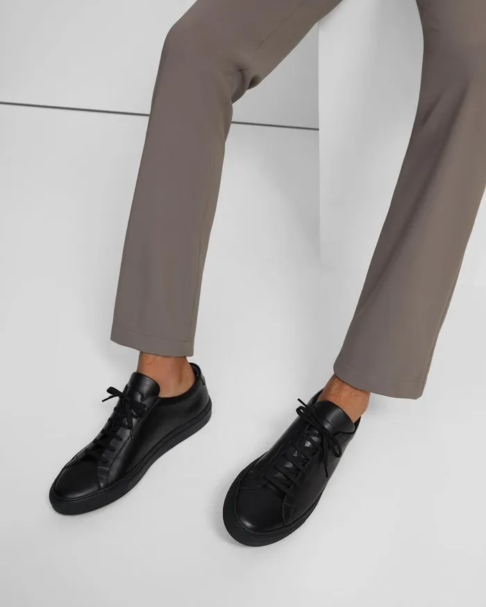 Men Theory Shoes Common Projects Original Achilles Sneakers Blackblack Sole