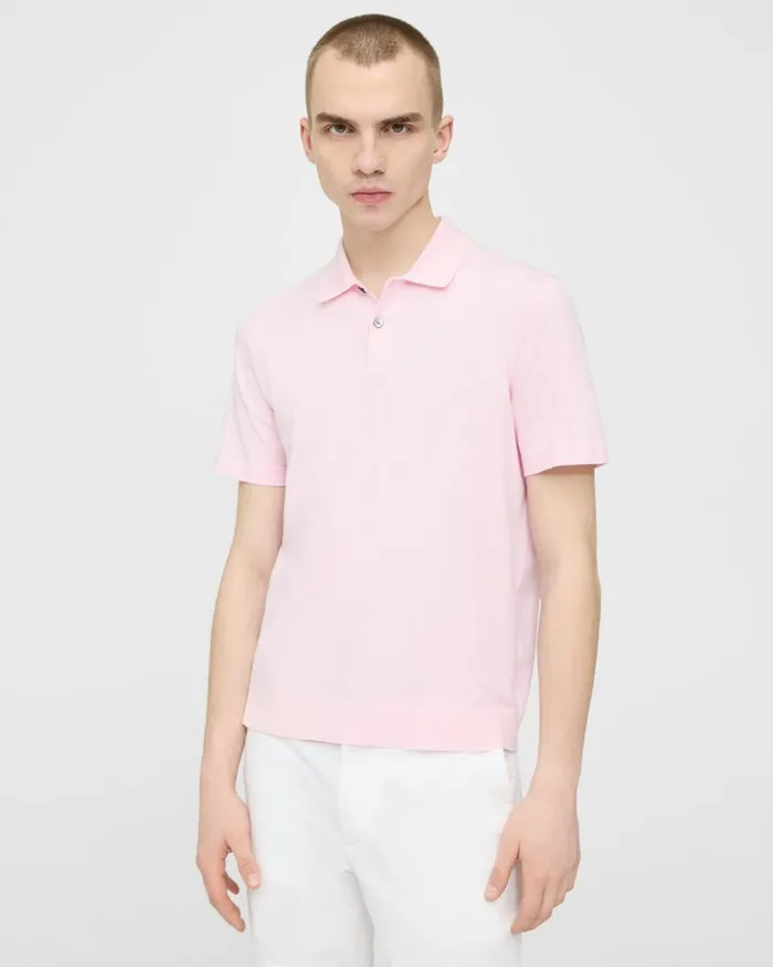Men Theory Sweaters Cardigans Goris Polo Shirt In Light Bilen Cradle Pinkwhite Men Theory Sweaters Cardigans Goris Polo Shirt In Light Bilen Cradle Pinkwhite