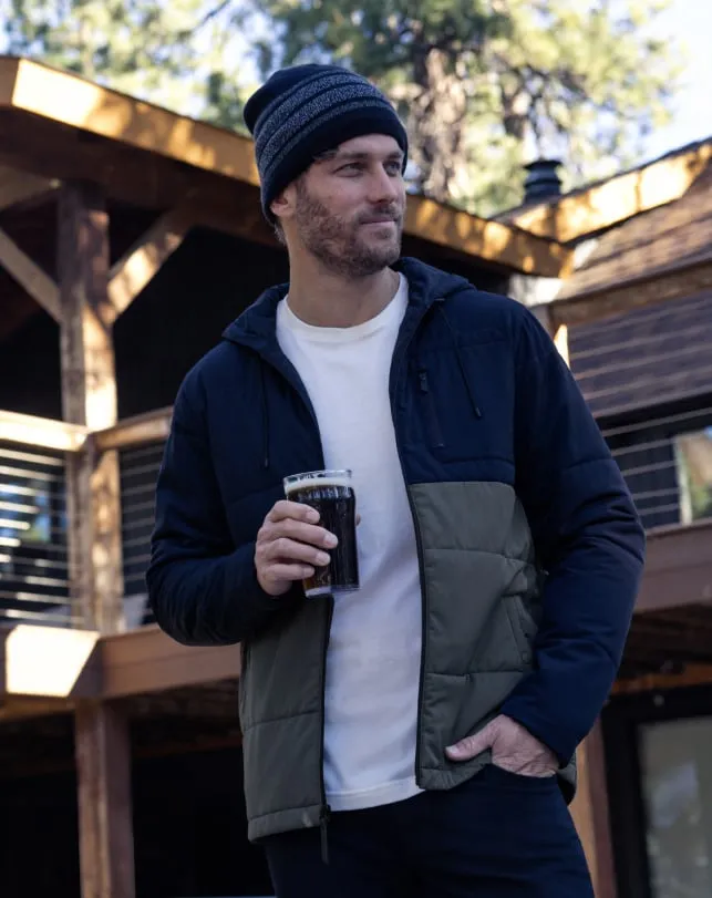 Men TORCH RUNNER FULL ZIP Black TravisMathew Jackets