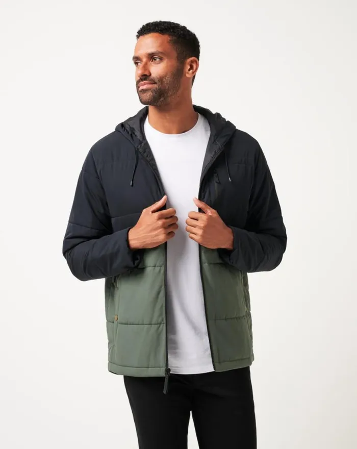 Men TORCH RUNNER FULL ZIP Black TravisMathew Jackets