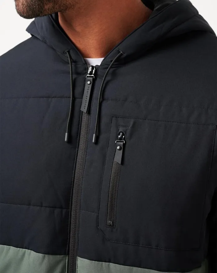 Men TORCH RUNNER FULL ZIP Black TravisMathew Jackets