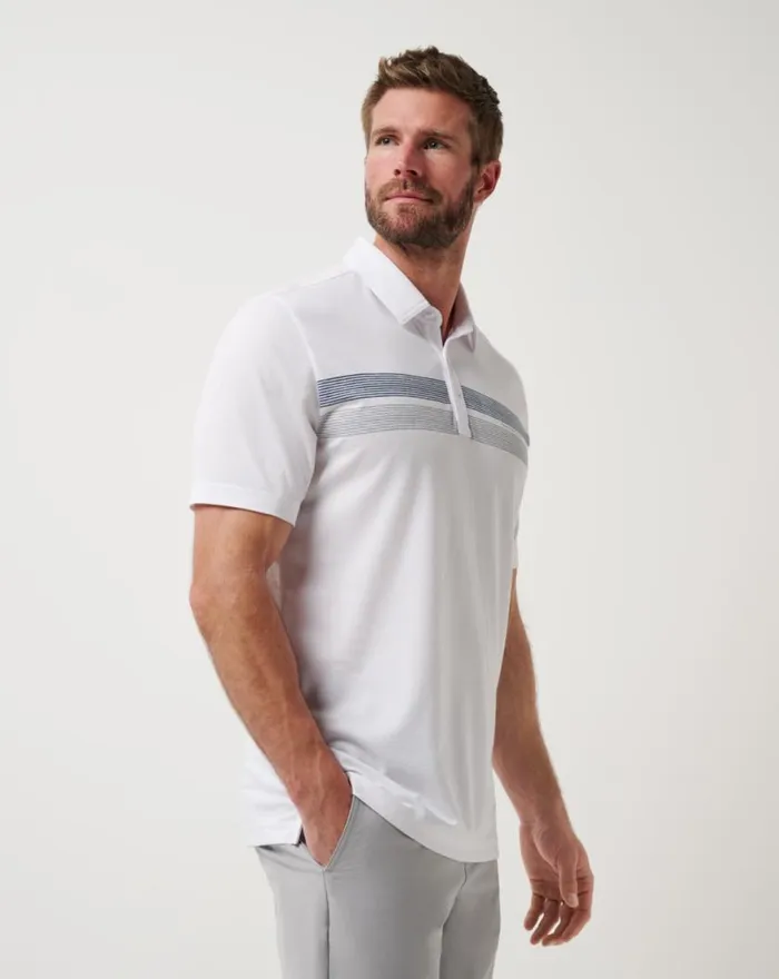 Men TORONTO BLUE JAYS TOP RECRUIT POLO White TravisMathew Polos