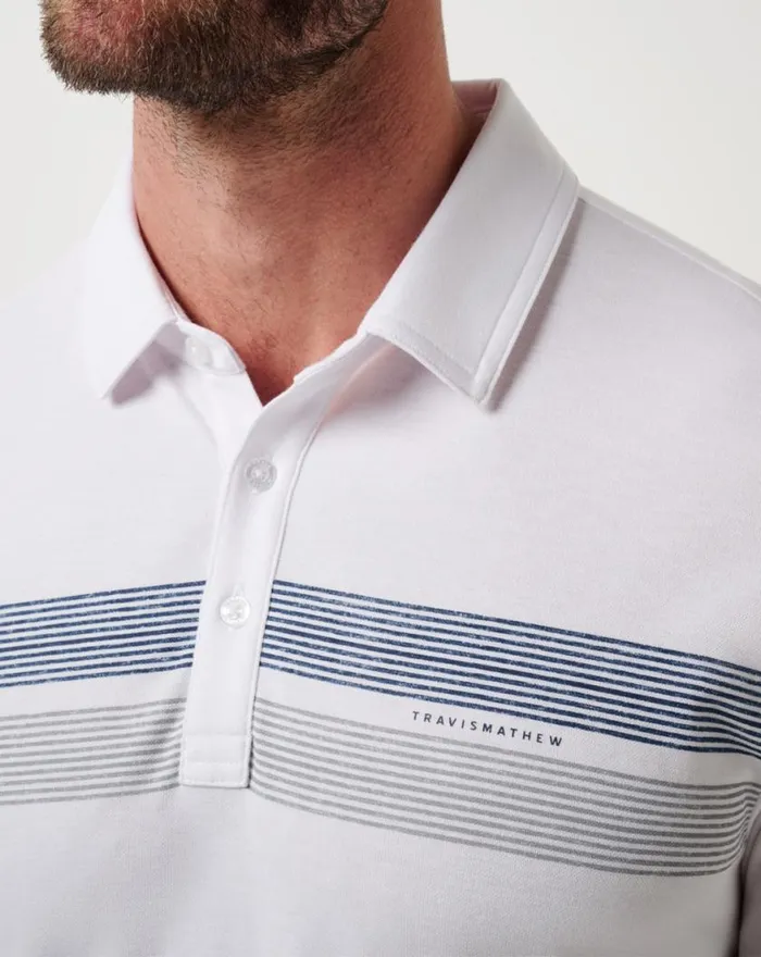 Men TORONTO BLUE JAYS TOP RECRUIT POLO White TravisMathew Polos