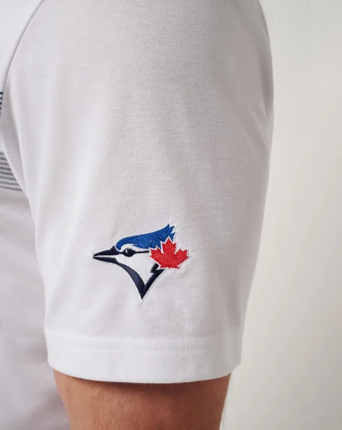 Men TORONTO BLUE JAYS TOP RECRUIT POLO White TravisMathew Polos