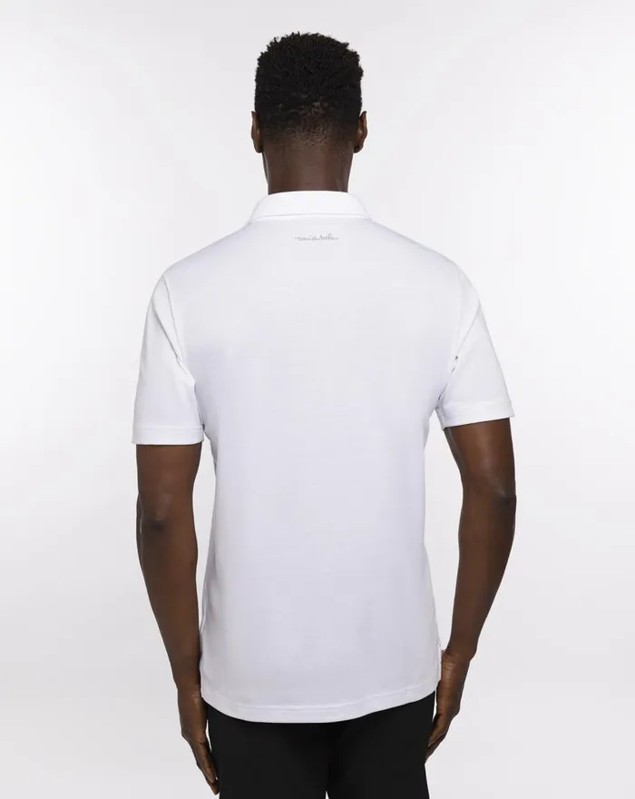 Men TOUR GUIDE POLO White TravisMathew Polos