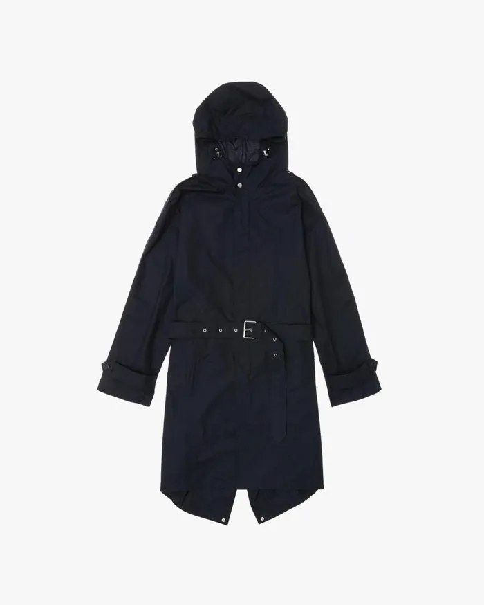 Men Trench Parka Patrol Navy Helmut Lang Outerwear
