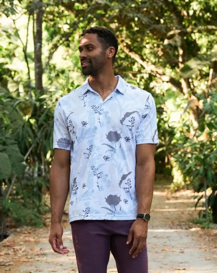 Men TROPICAL FUSION POLO White TravisMathew Polos