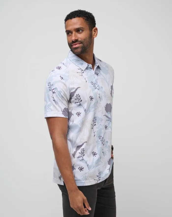 Men TROPICAL FUSION POLO White TravisMathew Polos