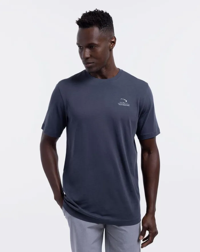 Men TURBULENCE TEE Blue Nights TravisMathew Tees Men TURBULENCE TEE Blue Nights TravisMathew Tees