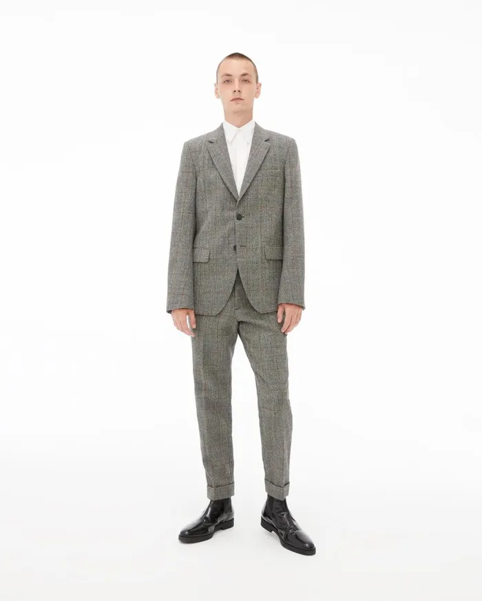 Men TwoButton Jacket Charcoal Helmut Lang Jackets