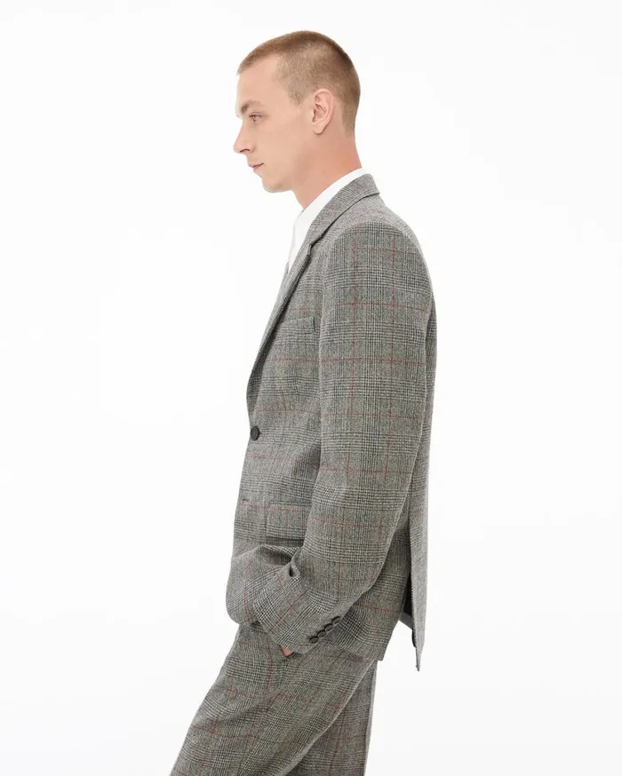 Men TwoButton Jacket Charcoal Helmut Lang Jackets