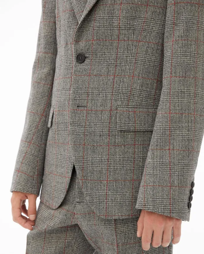 Men TwoButton Jacket Charcoal Helmut Lang Jackets