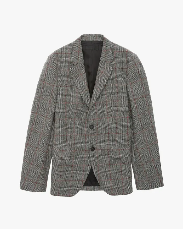 Men TwoButton Jacket Charcoal Helmut Lang Jackets