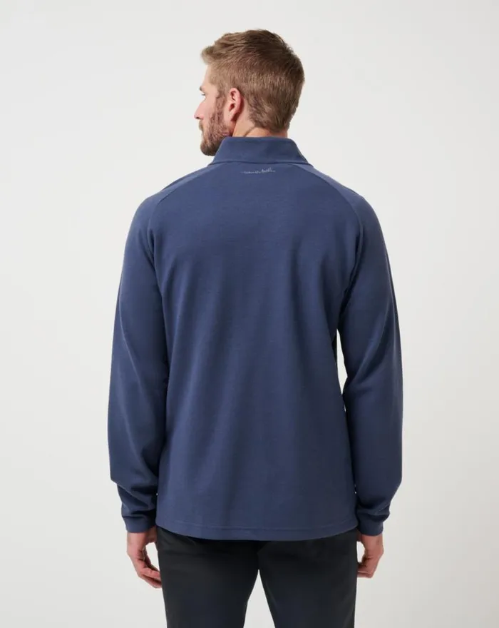 Men UPGRADED QUARTER ZIP Navy TravisMathew Quarter Zips