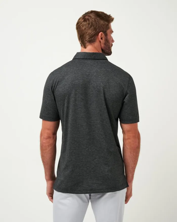 Men USC THE ZINNA POLO Heather Black TravisMathew Polos