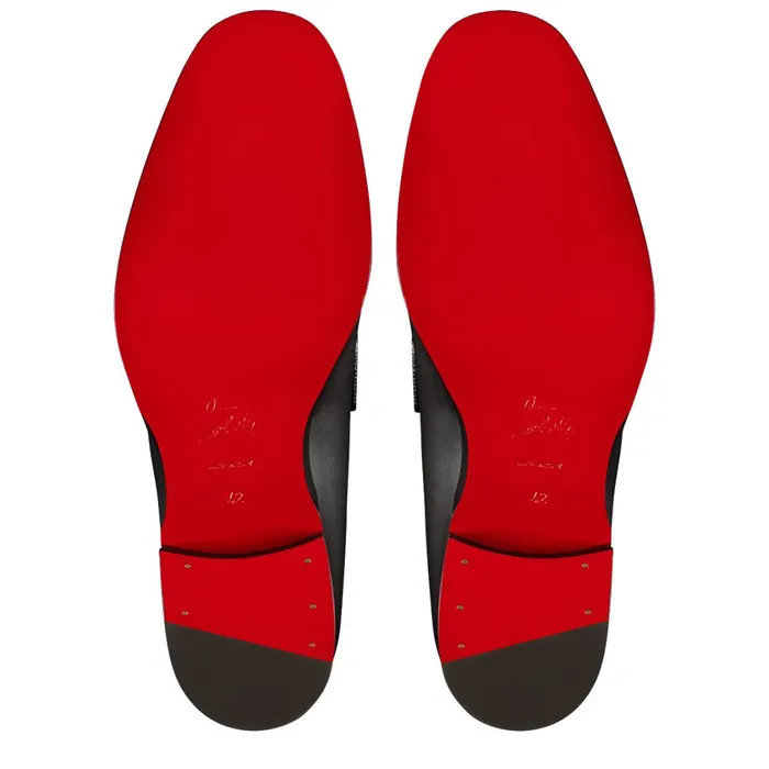 Men Varsimoc Loafers 8211 Calf Leather 8211 Black Black Christian Louboutin Loafers and Slipons